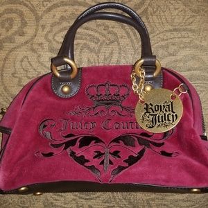 Juicy Couture Red Velvet Handbag